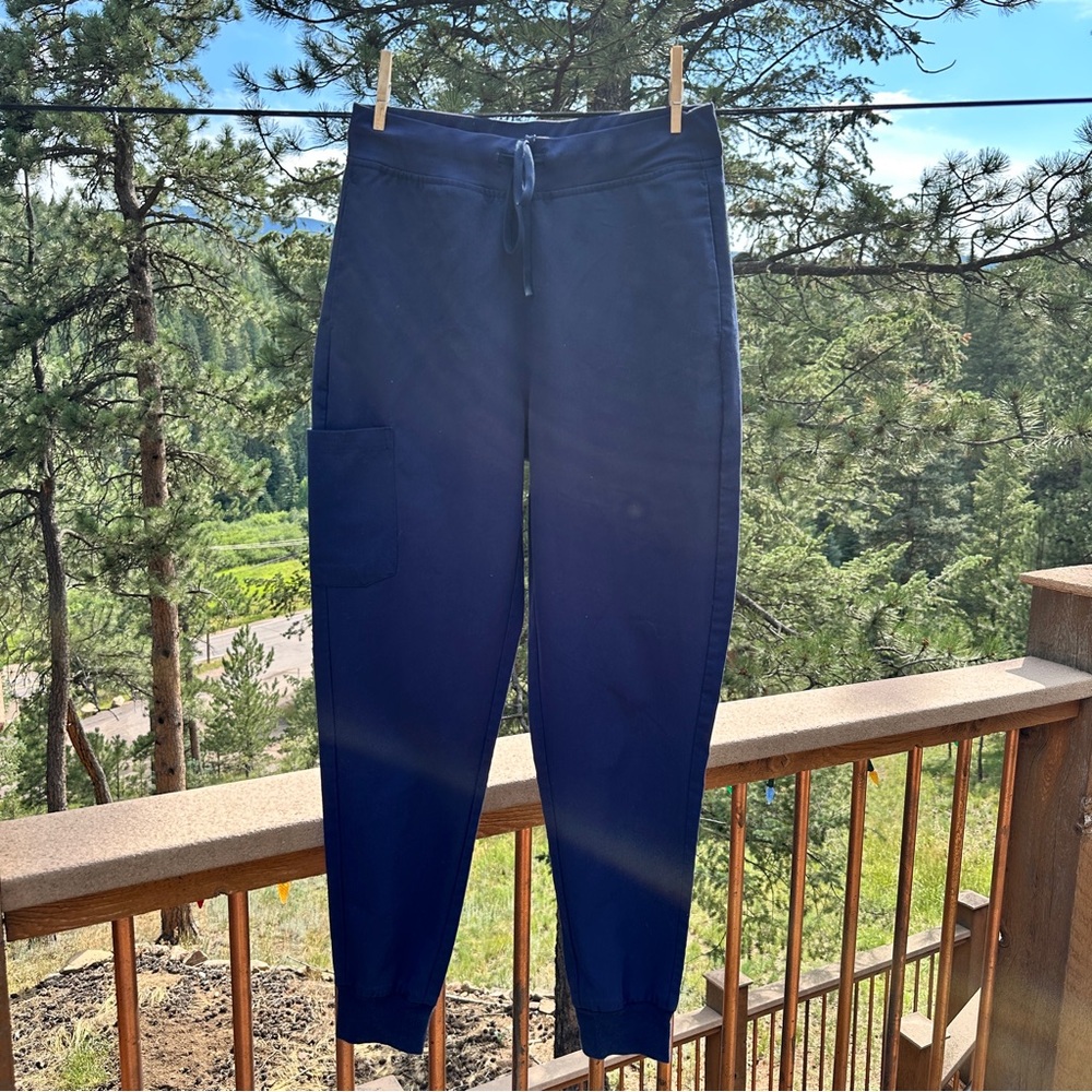 Women’s Mandala Navy Blue Jogger Scrub Pant